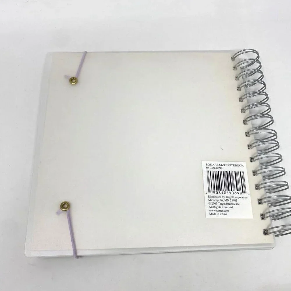 Target Spiral Square Notebook Blank Pages School Doodle Drawing Journal
